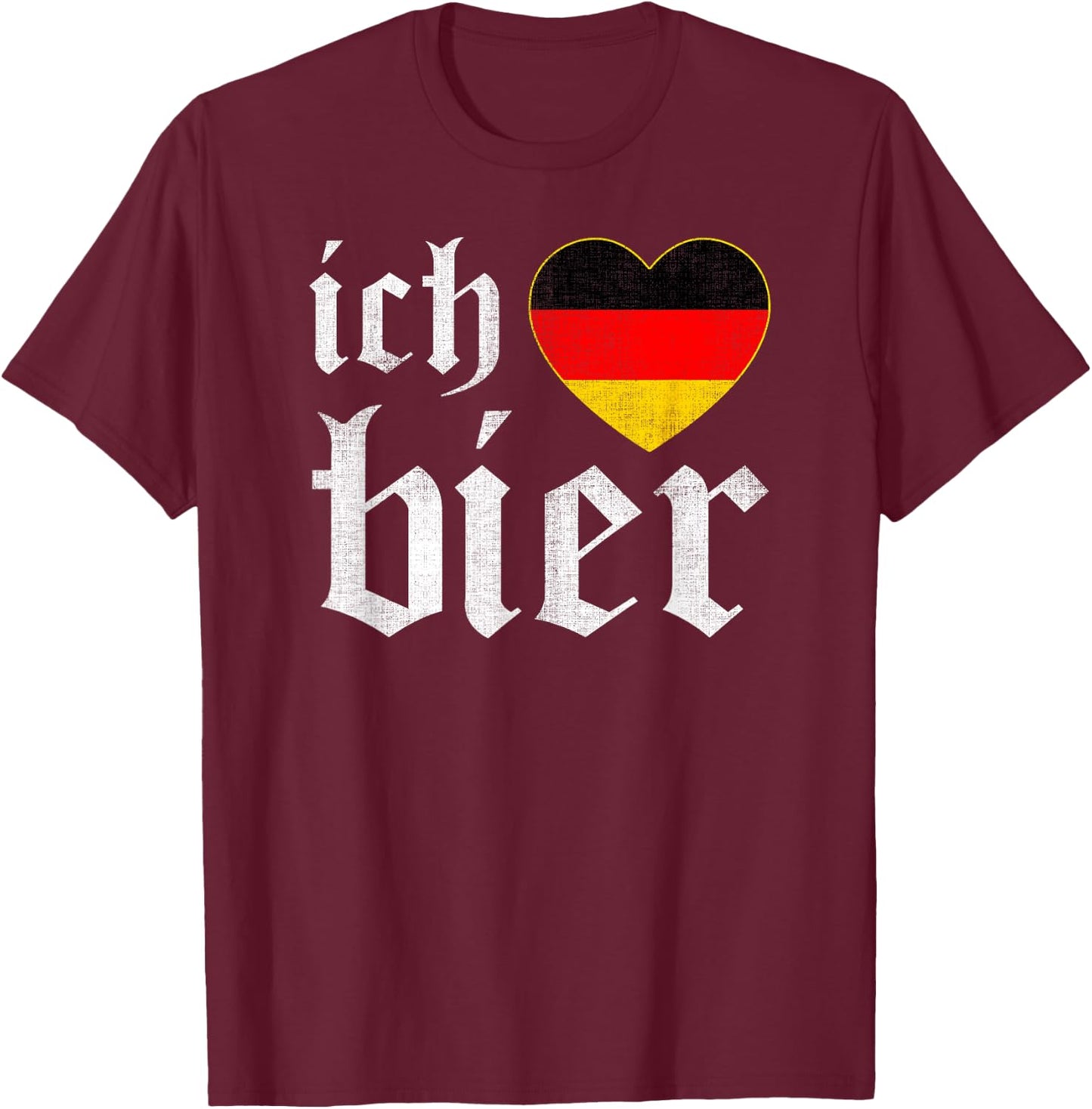 I Love Beer Oktoberfest Prost German Beer Drinking Team Gift T-Shirt - T-Shirt | Maroon