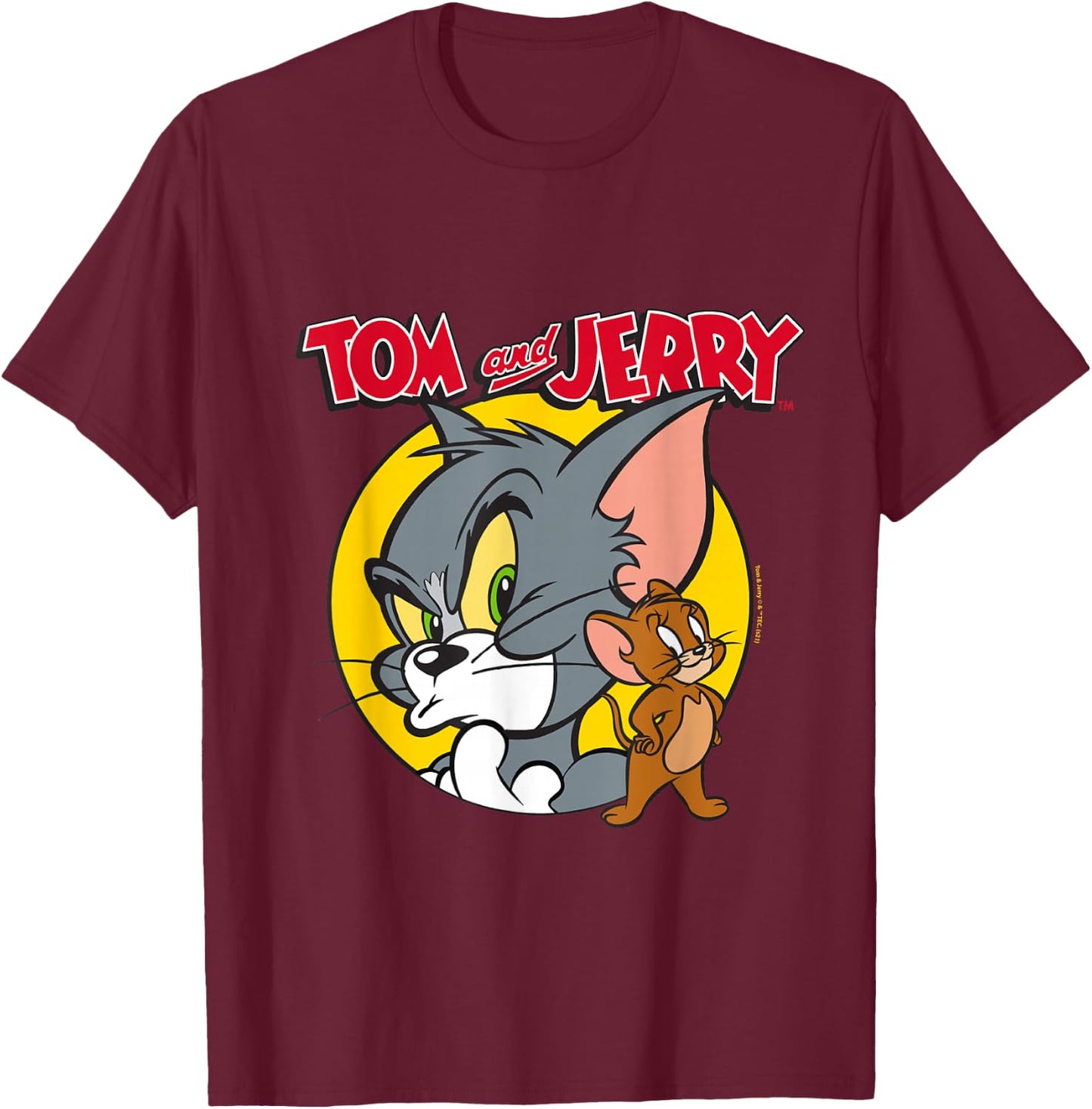 Tom and Jerry T-Shirt - T-Shirt | Maroon
