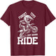 Forget toys i just wanna ride Dirt bike for boys toddler T-Shirt - T-Shirt | Maroon