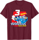 Kids Hot Wheels - Race Crew 3 Years , Black T-Shirt - T-Shirt | Maroon