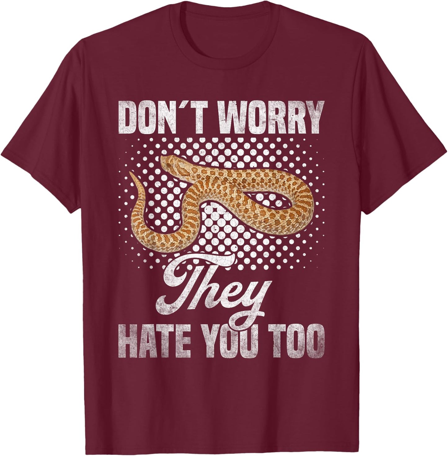 Hognose Snake Hide Hognose Snake Ring Stuffed Hognose Snake T-Shirt - T-Shirt | Maroon