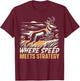 Pronghorn Hunter Animal Hunt Rifle Antelope Hunting T-Shirt - T-Shirt | Maroon