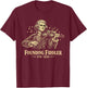 Thomas Jefferson Fiddler 250 4th of July Violin T-Shirt - T-Shirt | Maroon