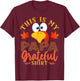 Thanksgiving Turkey This Is My Papa Grateful T-Shirt - T-Shirt | Maroon
