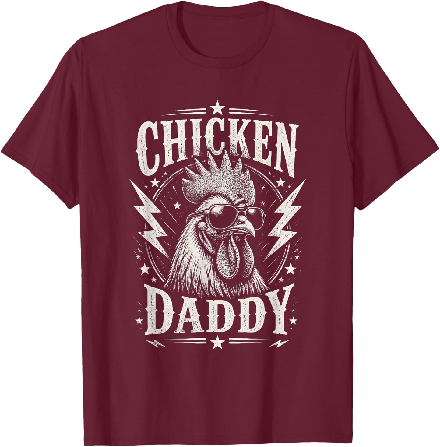 Chicken Daddy T-Shirt - T-Shirt | Maroon
