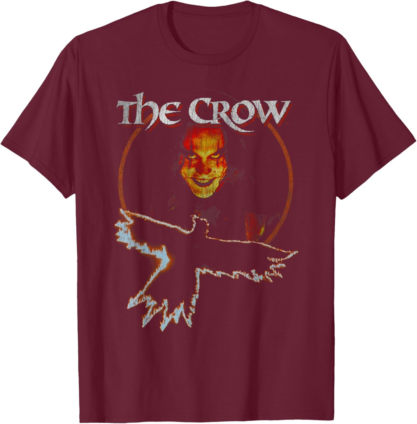 The Crow - Fire It Up , Black, S T-Shirt - T-Shirt | Maroon