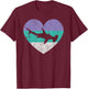 Hammerhead Shark Gift & Girls Retro Cute T-Shirt - T-Shirt | Maroon