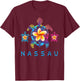 Nassau Bahamas Tribal Tie Dye Sea Turtle T-Shirt - T-Shirt | Maroon