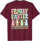 Family Easter 2025 Easter Crew Matching Group T-Shirt - T-Shirt | Maroon