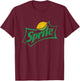 Sprite Logo Distressed Look , black T-Shirt - T-Shirt | Maroon