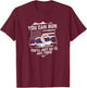 You Can Run You'll Go To Jail Tired Support Police Gift T-Shirt - T-Shirt | Maroon