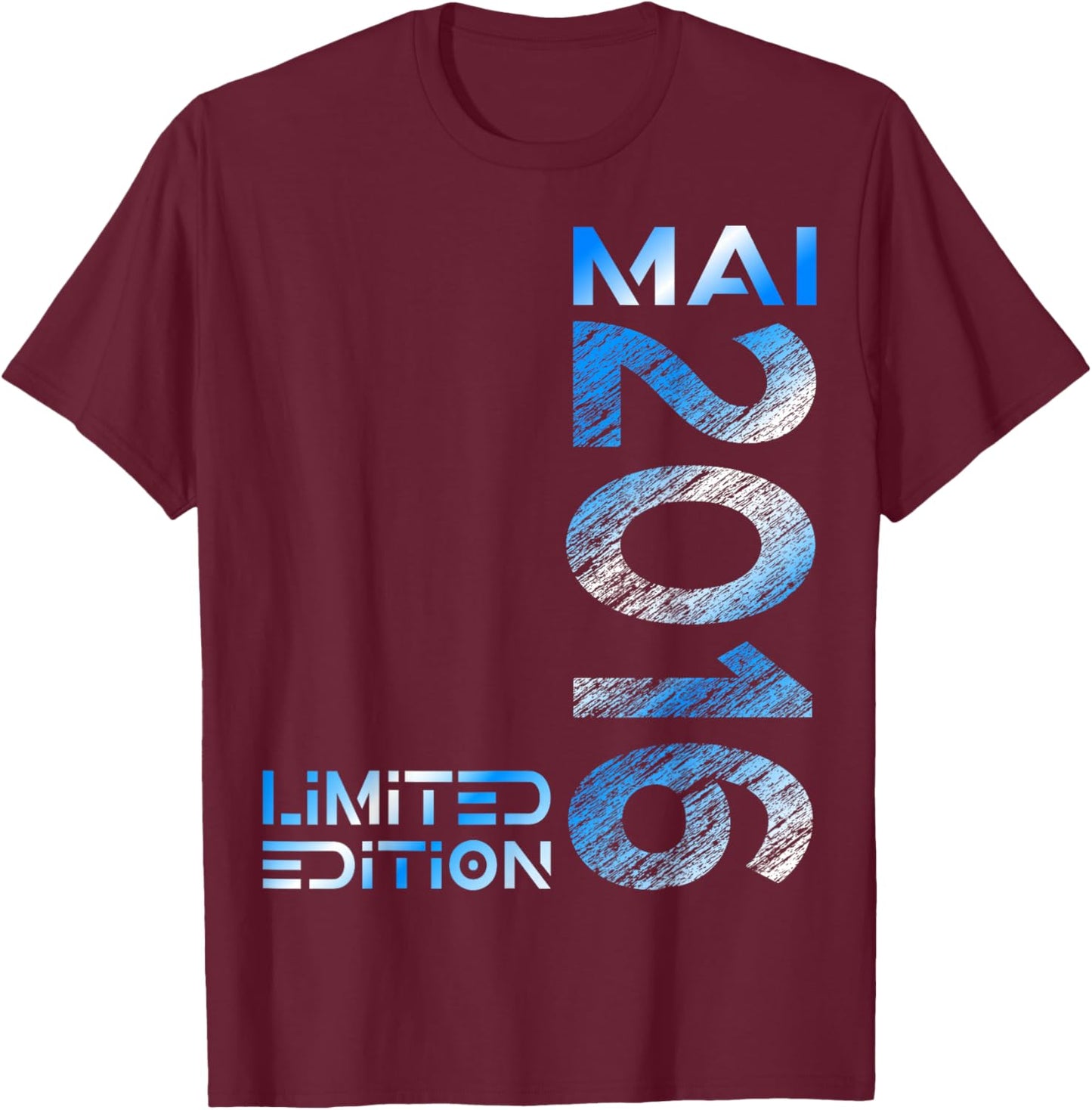 Limited Edition Mai 2016 Junge Mädchen 10. Geburtstag T-Shirt - T-Shirt | Maroon