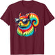 Tie Dye Art Sunglasses Squirrel Squirrels T-Shirt - T-Shirt | Maroon