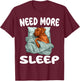 Cute Rhodesian Ridgeback Need more Sleep Pajamas Nightgown T-Shirt - T-Shirt | Maroon