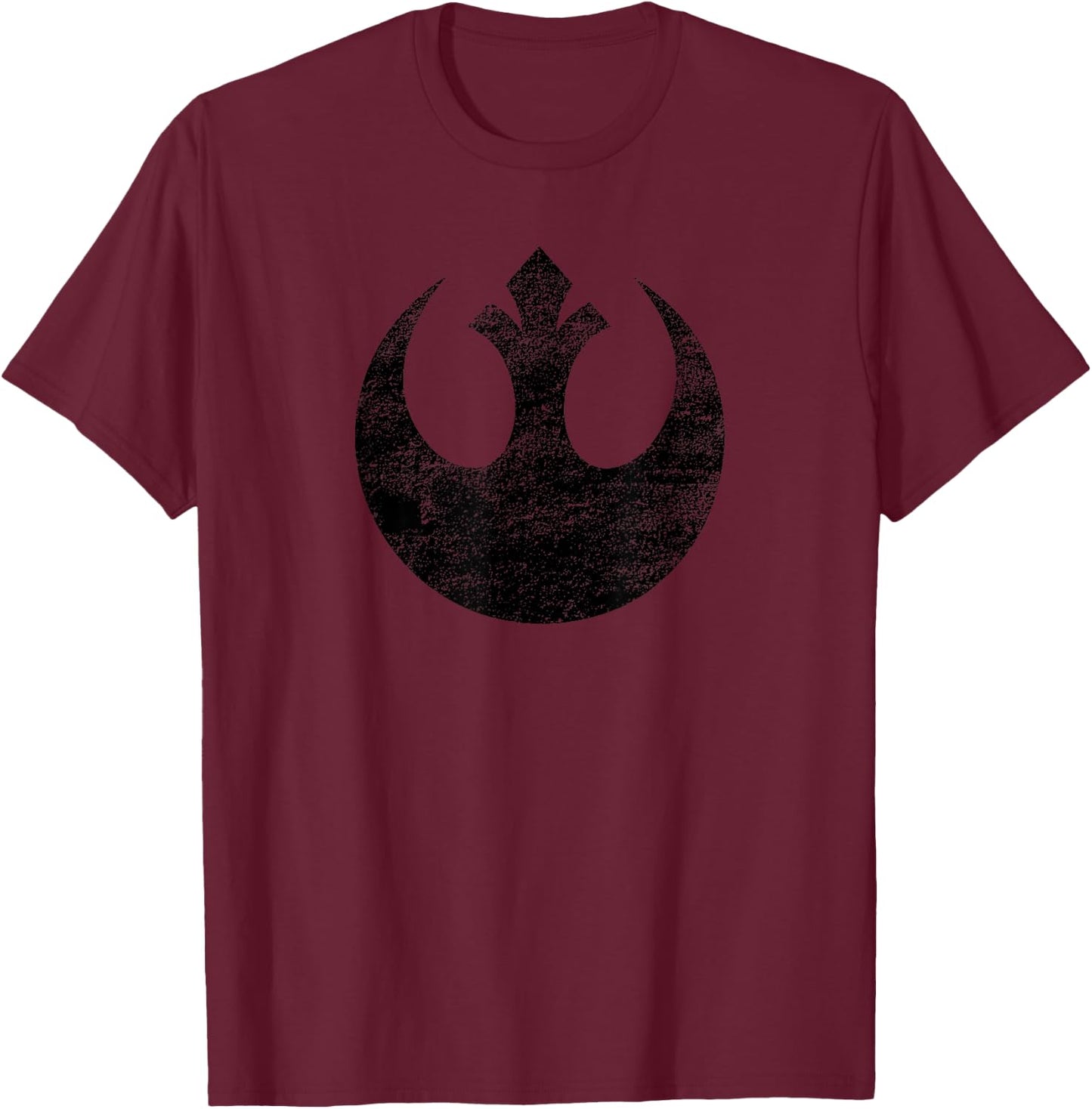 Star Wars Rebel Alliance Logo Weathered Light , gray T-Shirt - T-Shirt | Maroon