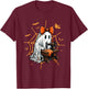 Cute Ghost Quilter Sewing Halloween Scary Costume Retro T-Shirt - T-Shirt | Maroon