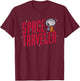 Peanuts Snoopy the Spaceman T-Shirt - T-Shirt | Maroon