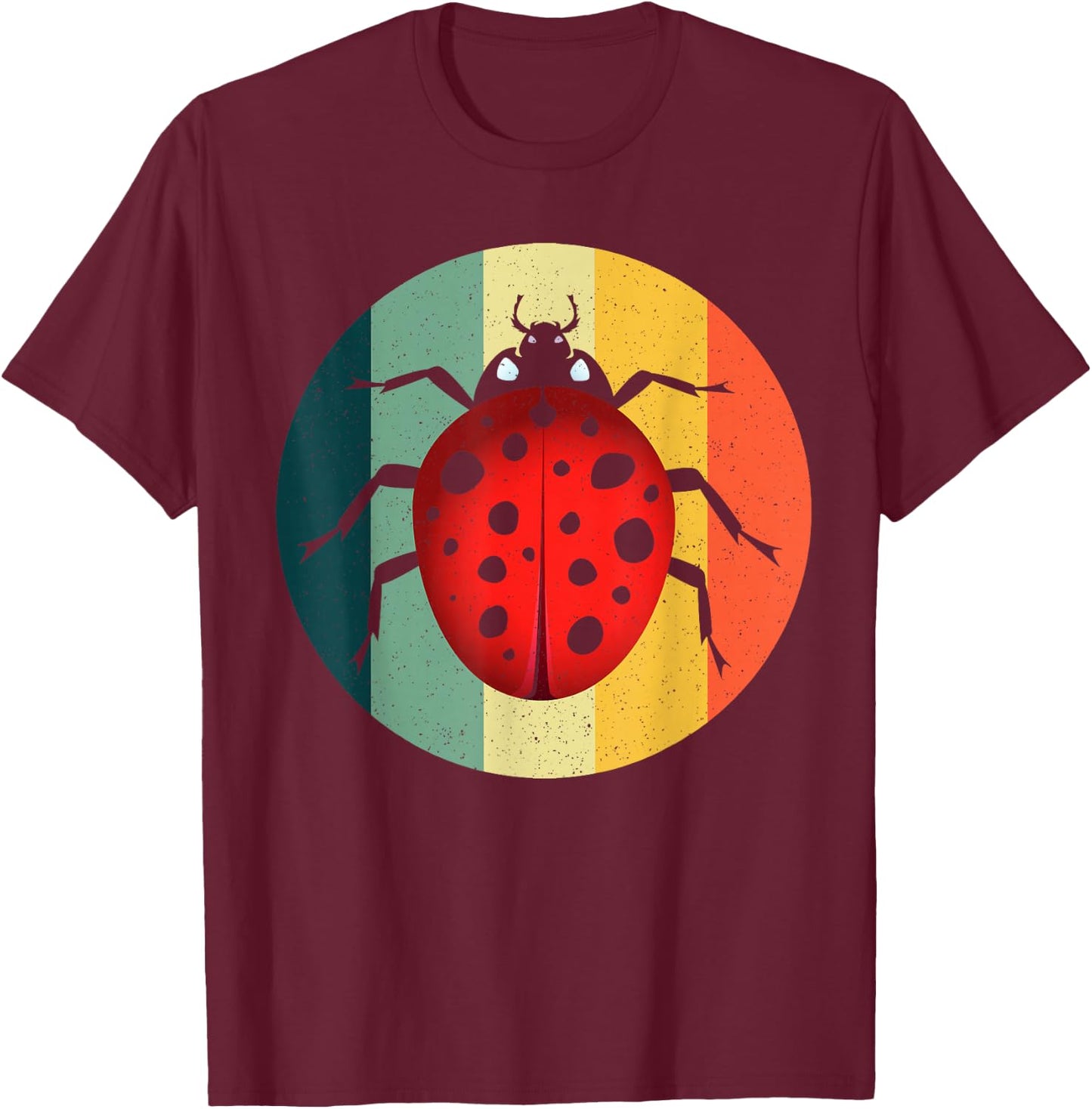Cool Ladybug Design Women Kid Ladybug Lover Lady Bug T-Shirt - T-Shirt | Maroon