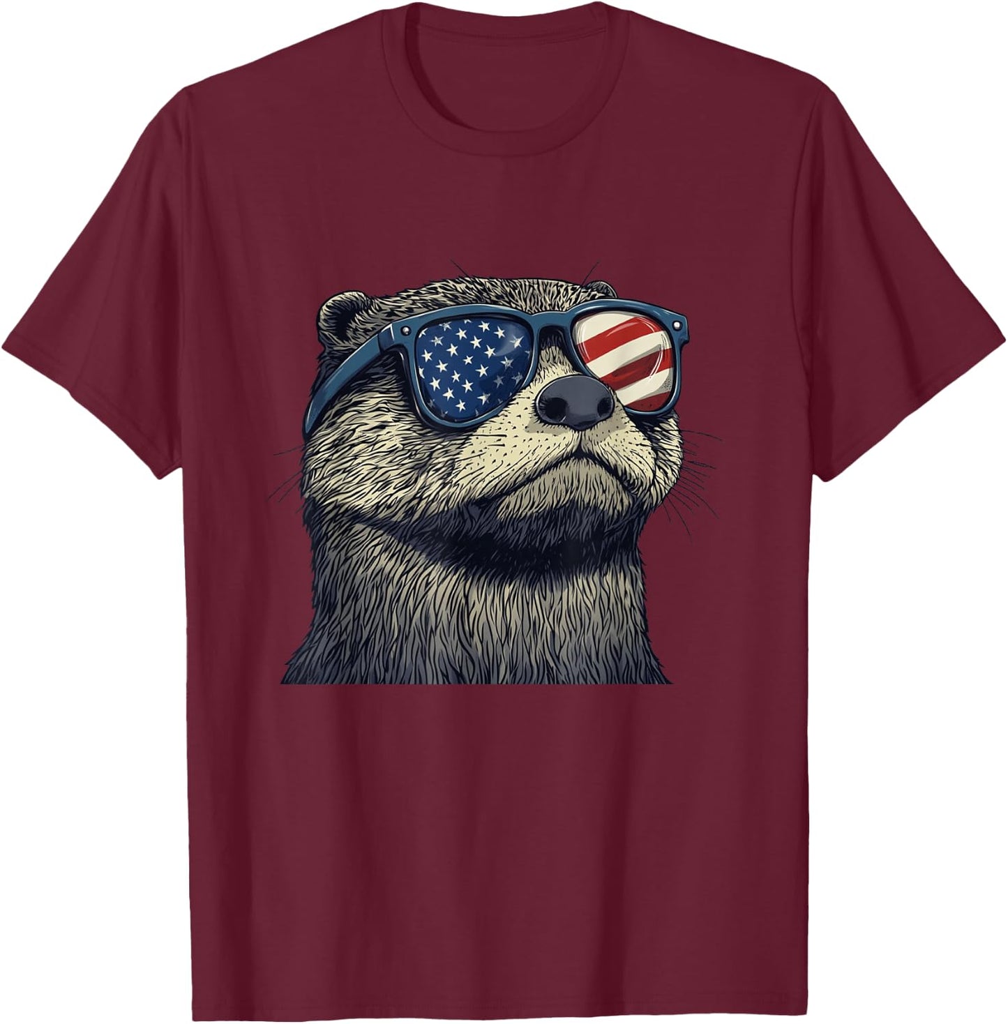 Rocking America Sunglasses T-Shirt - T-Shirt | Maroon