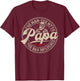 Retro Funny The Man The Myth Papa Bad Influence Monkey T-Shirt - T-Shirt | Maroon