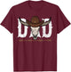 Dad Cowboy Western Rodeo Father's Day Birthday Retro Vintage T-Shirt - T-Shirt | Maroon