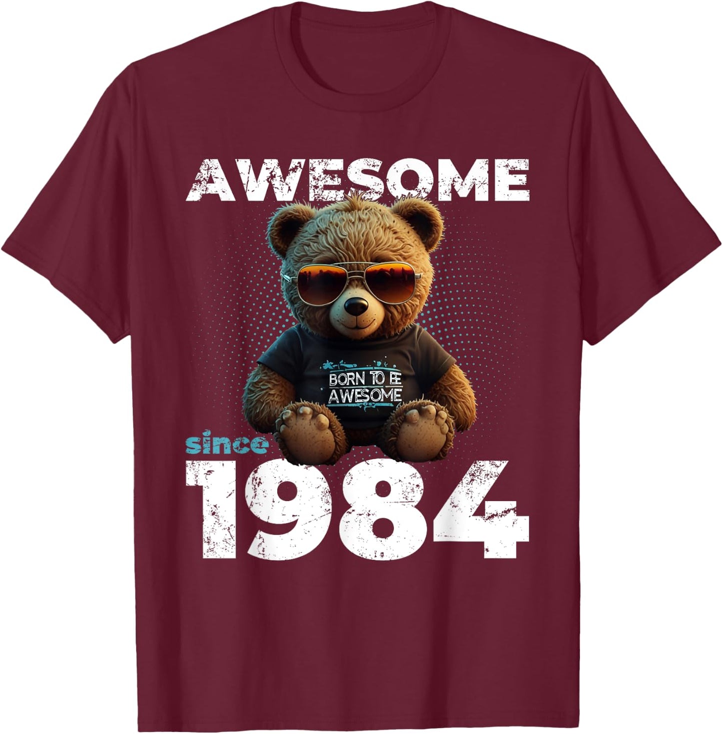 40e Anniversaire Homme Original Vintage 1984 T-Shirt - T-Shirt | Maroon