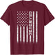 Grandude American Flag T-Shirt - T-Shirt | Maroon