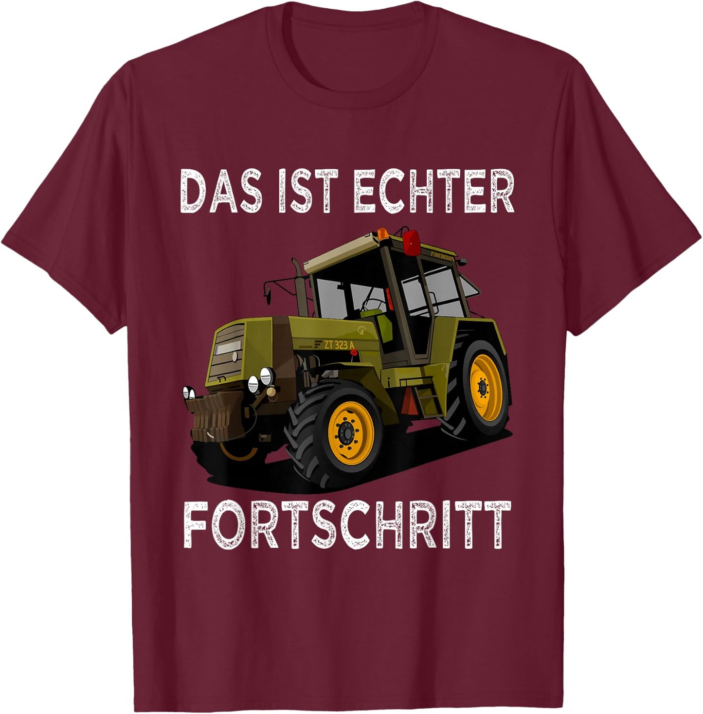 ZT 323 agricultural machinery tractor - progress T-Shirt - T-Shirt | Maroon