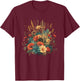 Colorful Rustic Flower Bouquet Wild Garden T-Shirt - T-Shirt | Maroon