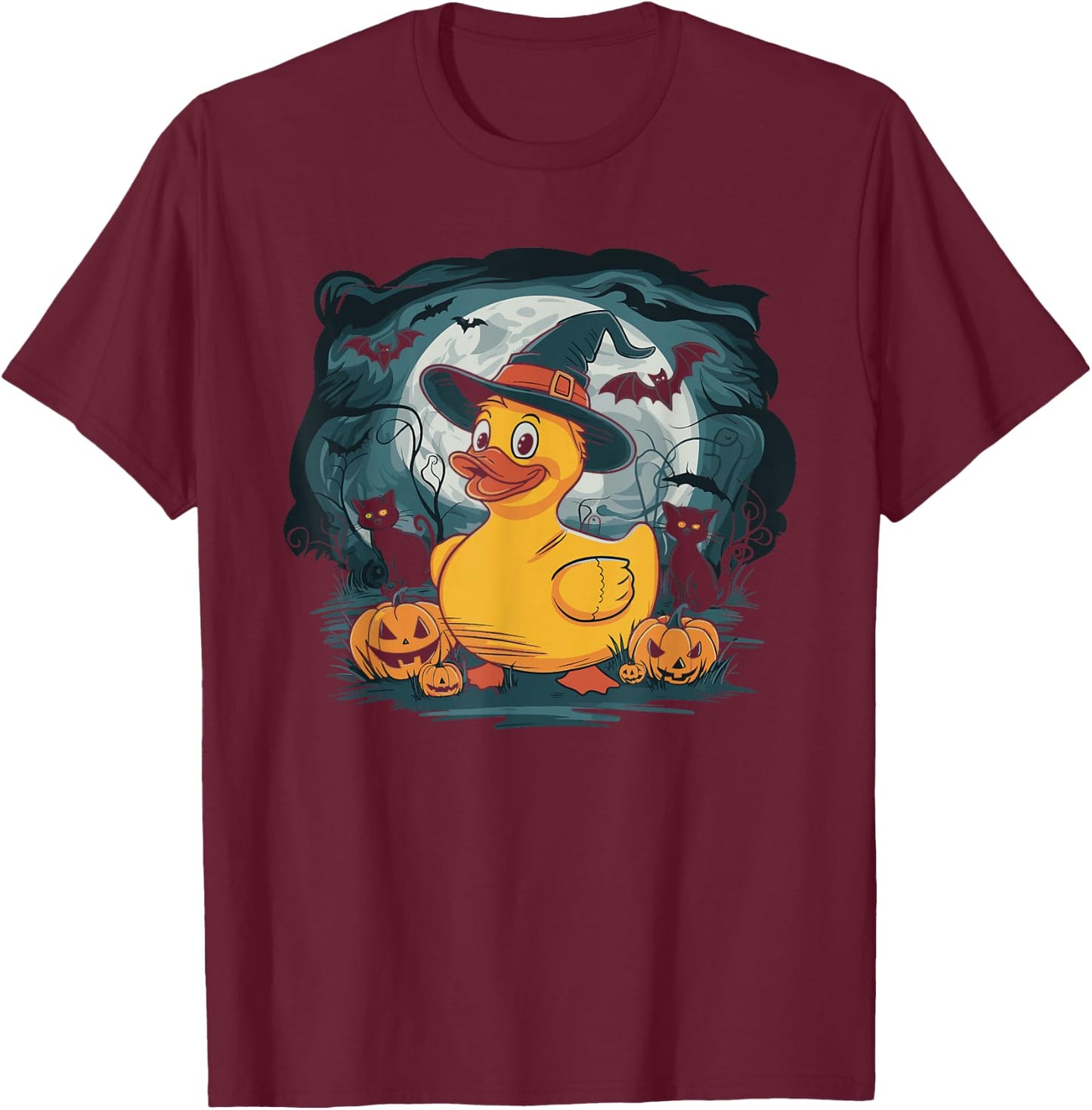 Rubber Duck Witch Rubber Duckie Costume Party T-Shirt - T-Shirt | Maroon