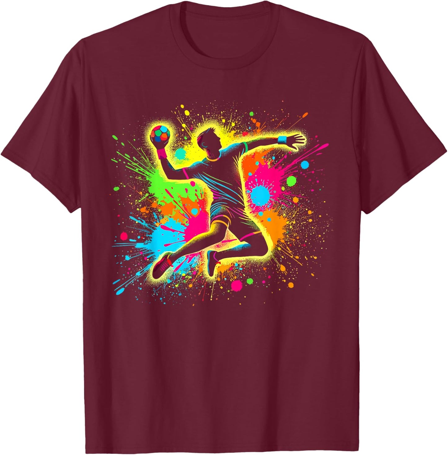 Handball & Handball Graphic | , Boys & Teens T-Shirt - T-Shirt | Maroon