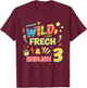 Children's Wild Cheeky and Finally 3 Years Birthday Shirt Birthday , black T-Shirt - T-Shirt | Maroon