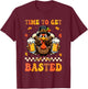 Groovy Time to Get Basted Funny Beer Thanksgiving Turkey T-Shirt - T-Shirt | Maroon
