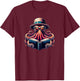 Funny Octopus Reading Book, Kraken Bookworm T-Shirt - T-Shirt | Maroon