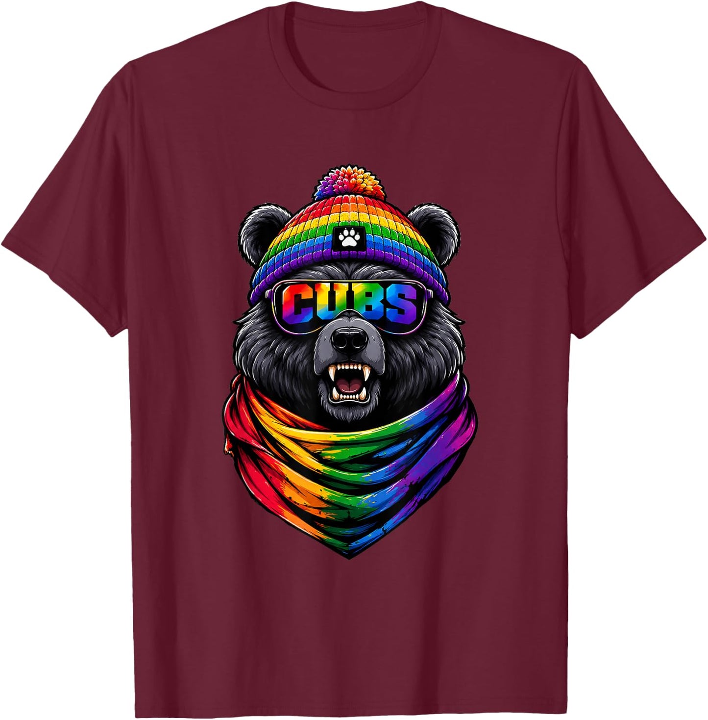 Vintage Cubs Last Name Pride Cubss Namee American Style T-Shirt - T-Shirt | Maroon