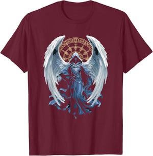 Archangel Catholic Religion Christianity Guardian Angel T-Shirt - T-Shirt | Maroon