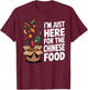 Funny Chinese Food Art Women Chinese Food Takeout T-Shirt - T-Shirt | Maroon