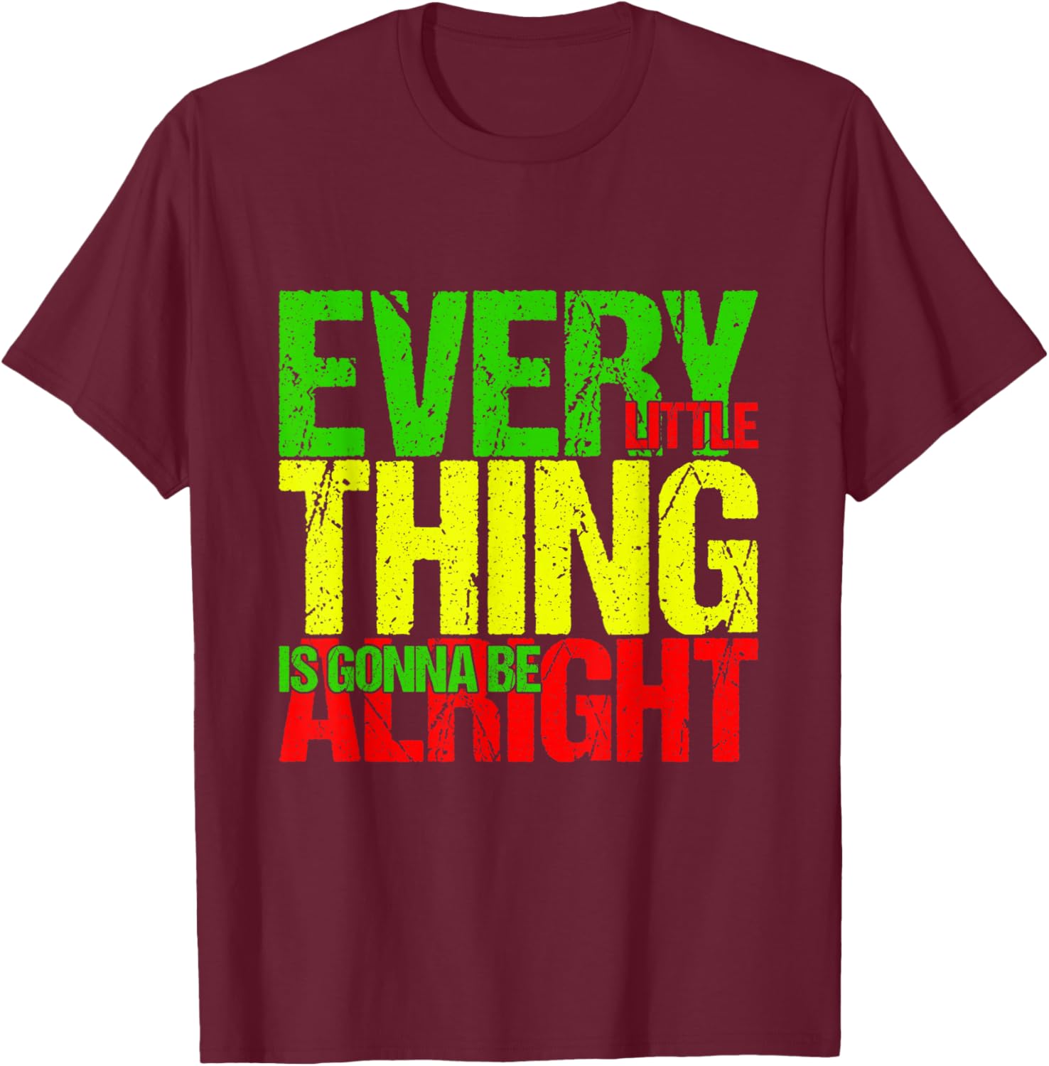Reggae Music - Rasta - Jamaica - Reggae T-Shirt - T-Shirt | Maroon