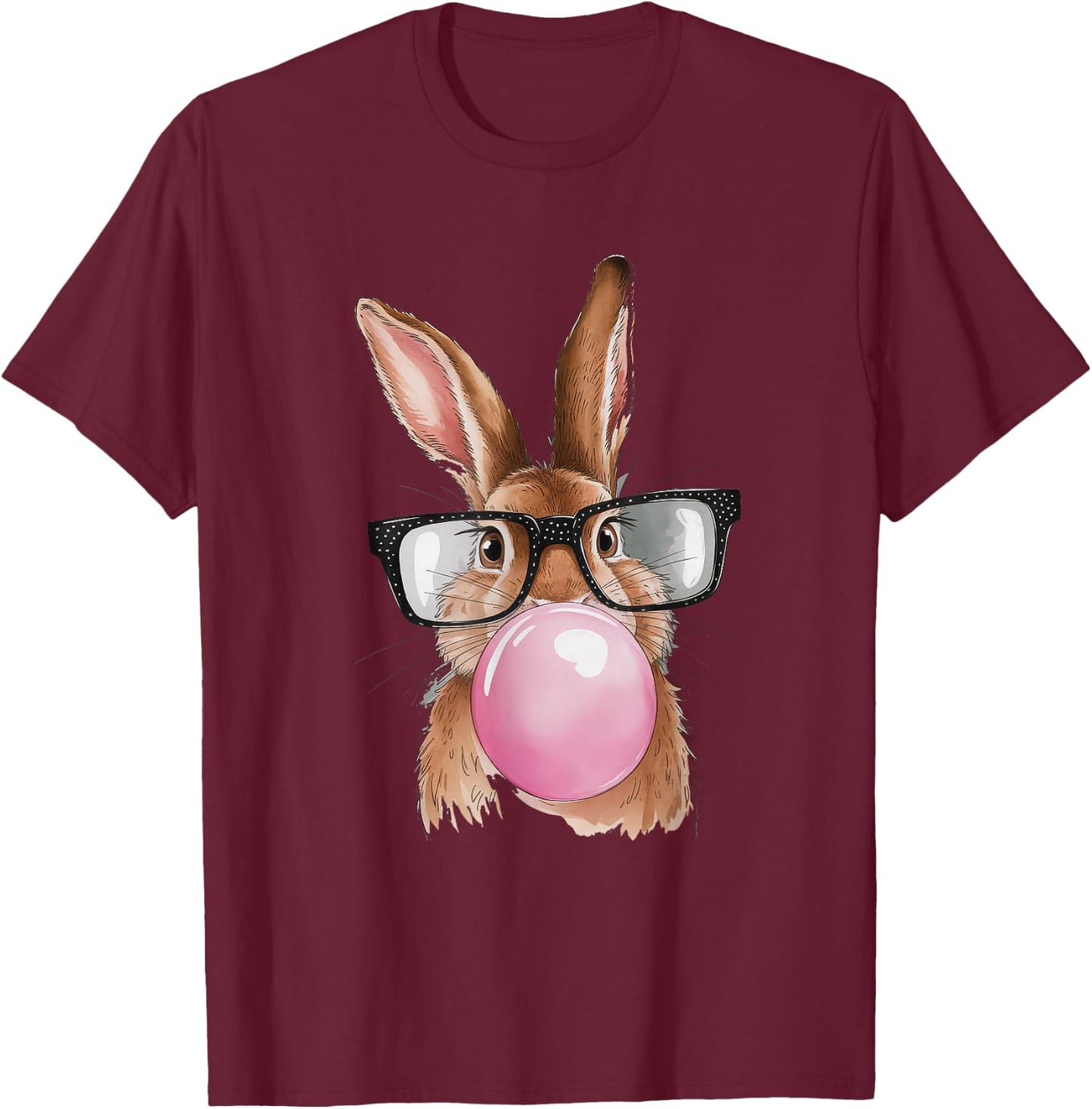 Easter Bunny Gifts Boys Egg Hunt Family Easter Sunday Rabbit T-Shirt - T-Shirt | Maroon