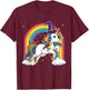 Unicorn Halloween Shirt for Girls Kids Women Witch T-Shirt - T-Shirt | Maroon