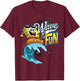 Offizieller Spongebob Schwammkopf Wave of Fun Innenschlauch T-Shirt - T-Shirt | Maroon