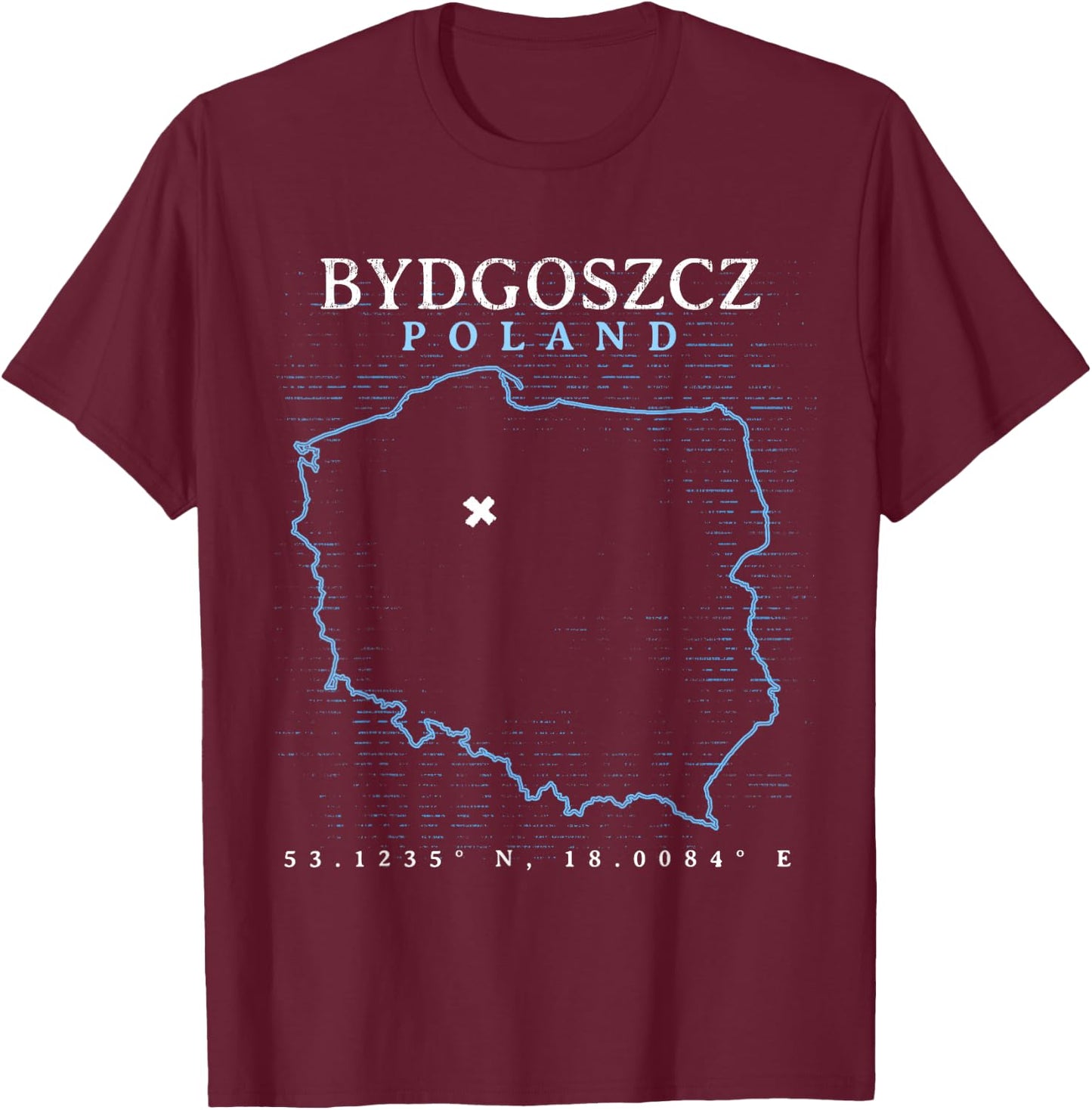 Poland Bydgoszcz T-Shirt - T-Shirt | Maroon