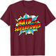 Math Is My Superpower | Superhero Comic Algebra Lover T-Shirt - T-Shirt | Maroon