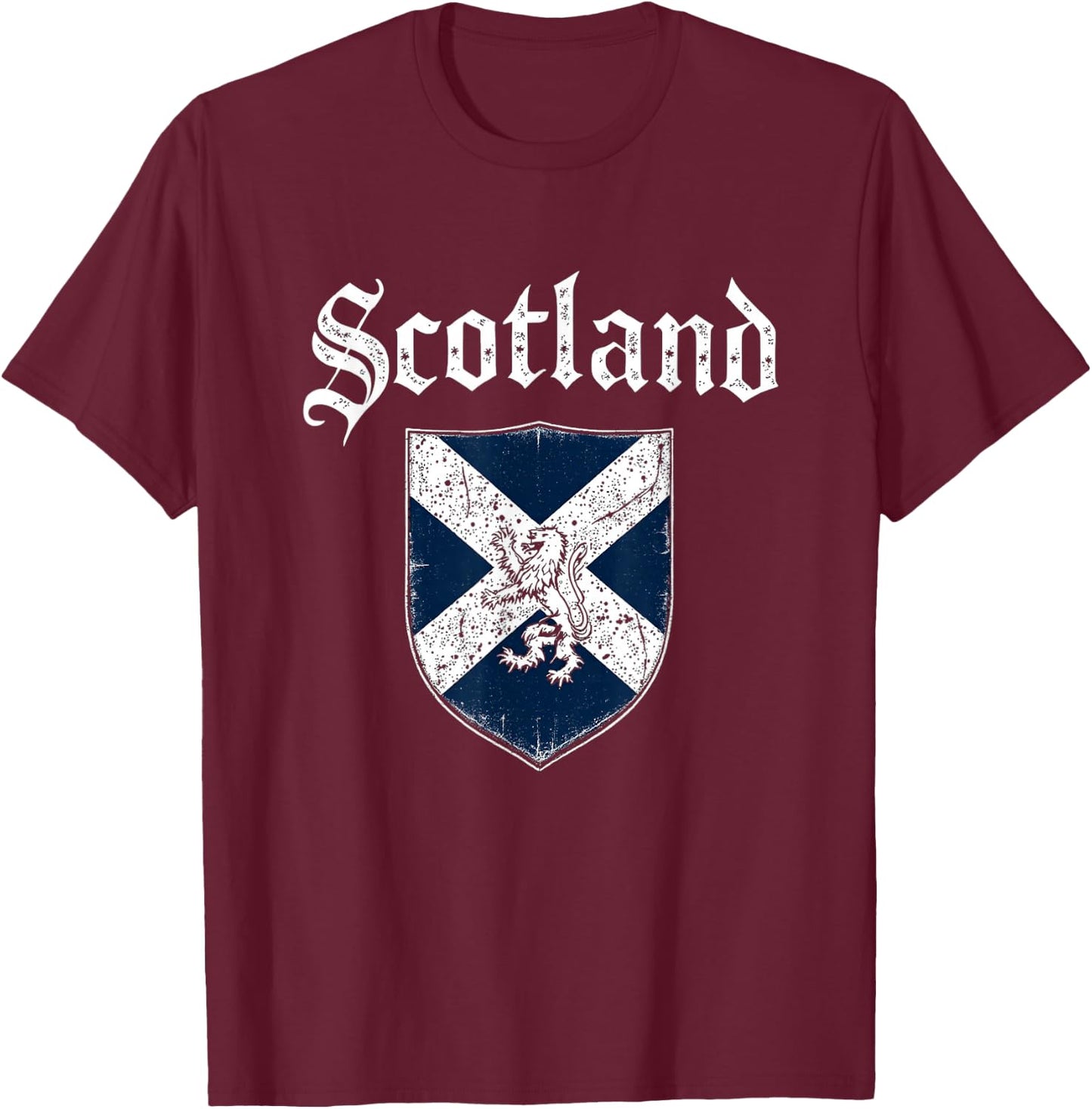 Scotland Vintage Scotland T-Shirt - T-Shirt | Maroon