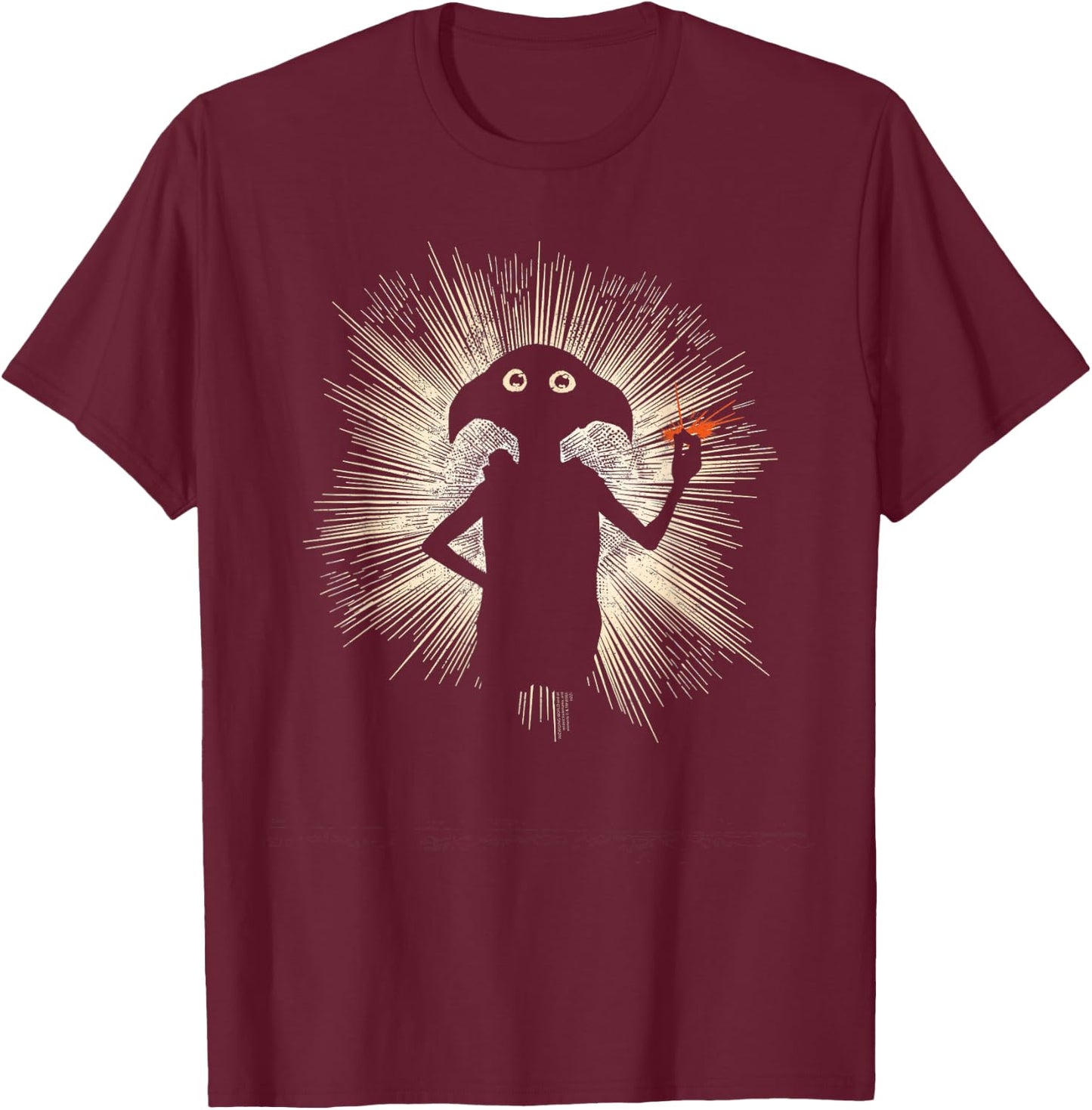 Harry Potter Dobby Silhouette T-Shirt - T-Shirt | Maroon