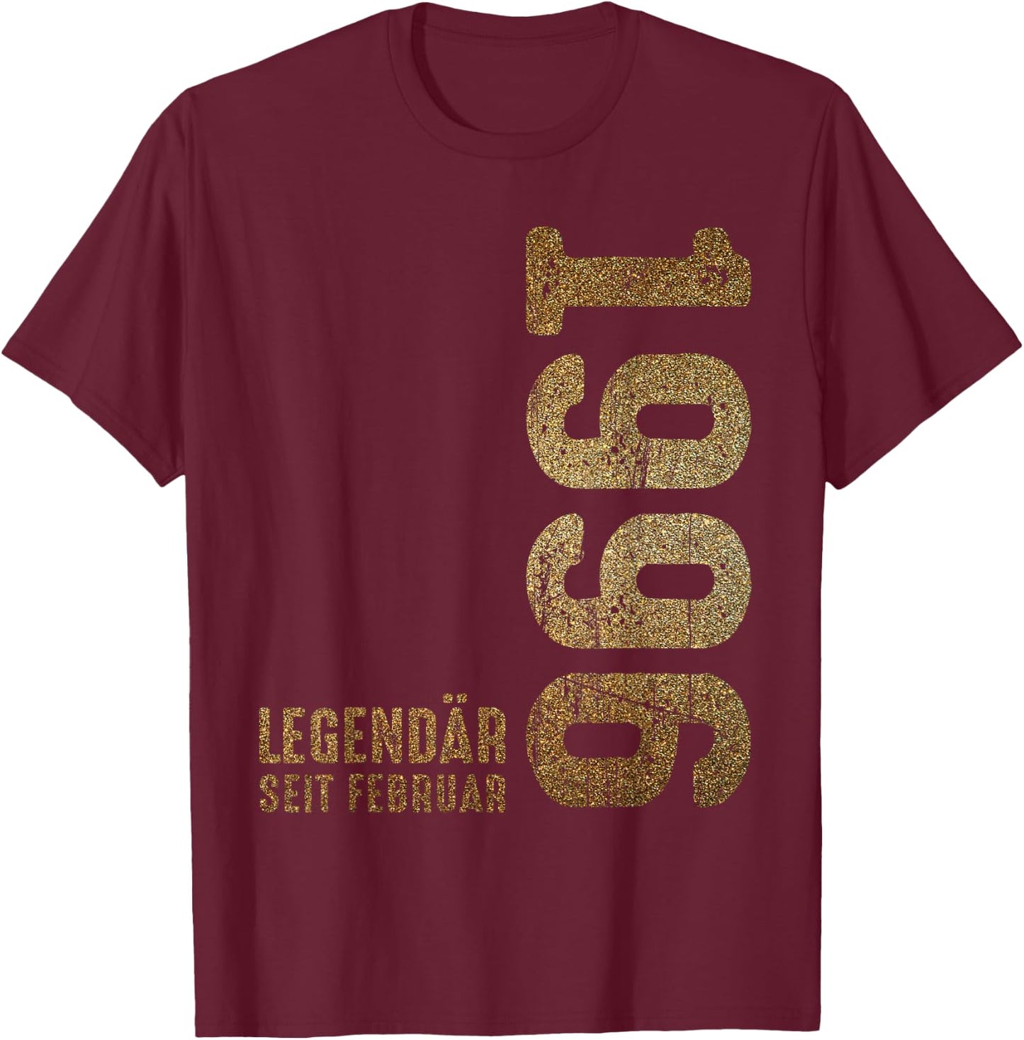 Legendary Since February 1996 Birthday Limited Edition T-Shirt - T-Shirt | Maroon
