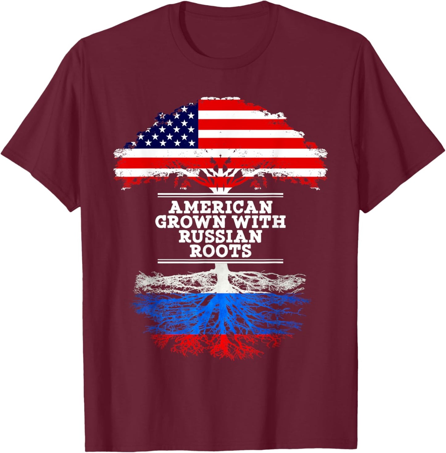 Gift Russian - Roots From Russia Shirt T-Shirt - T-Shirt | Maroon