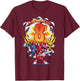 Power Rangers Awesome 8th Birthday Mini Action Shot T-Shirt - T-Shirt | Maroon