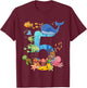 5 Years Old Sea Fish Ocean Animal 5th Birthday Boy Girl T-Shirt - T-Shirt | Maroon