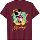 Disney Mickey Mouse Retro '90s Couples Matching Valentine's Day T-Shirt - T-Shirt | Maroon